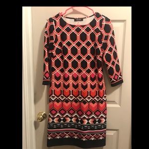 Nine West symmetrical patterned dress